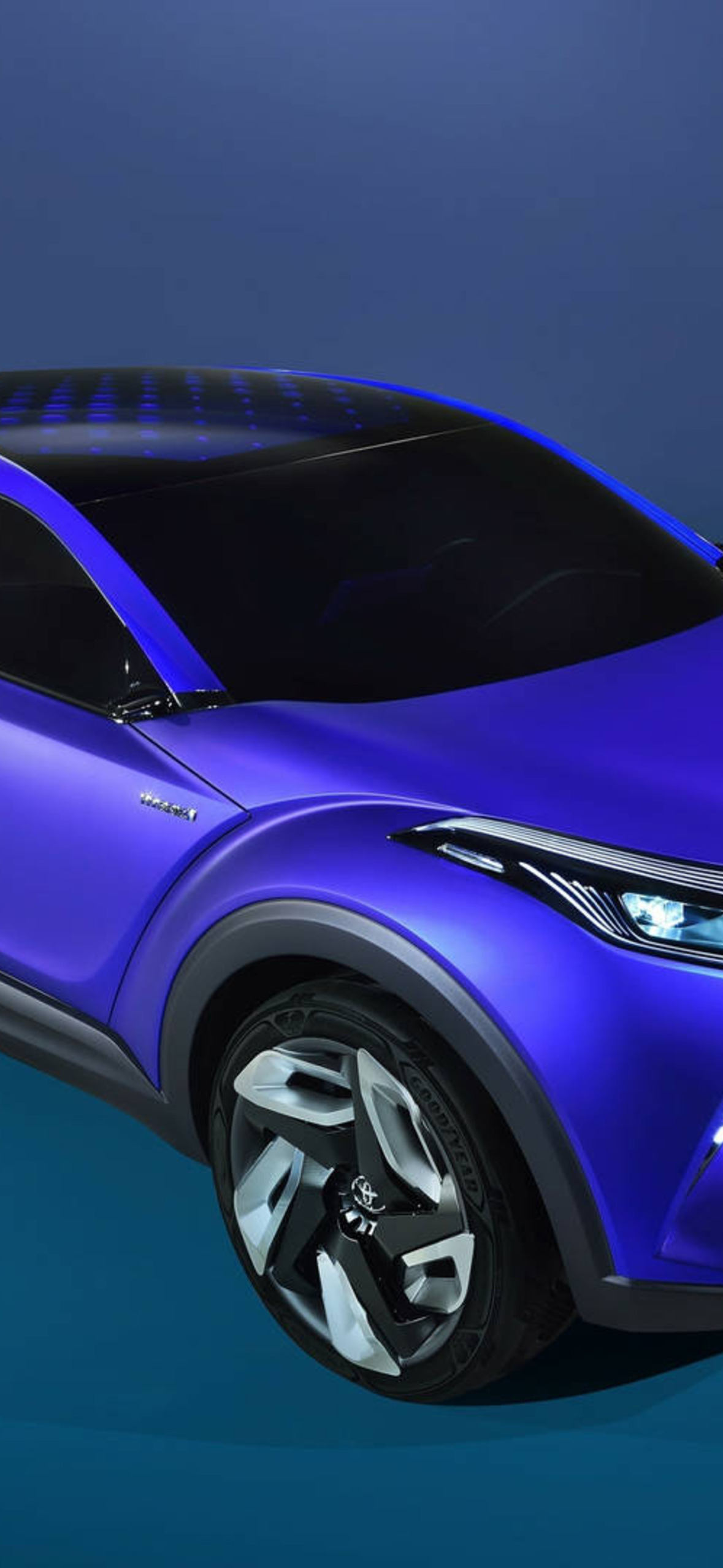 Blue Ch R Model Toyota 4k Ultra HD iPhone 16 Wallpaper