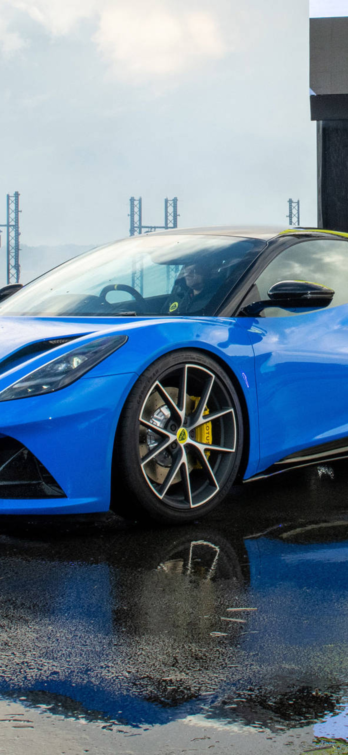 Blue Lotus Evora Sports Car Ultra HD iPhone 16 Wallpaper