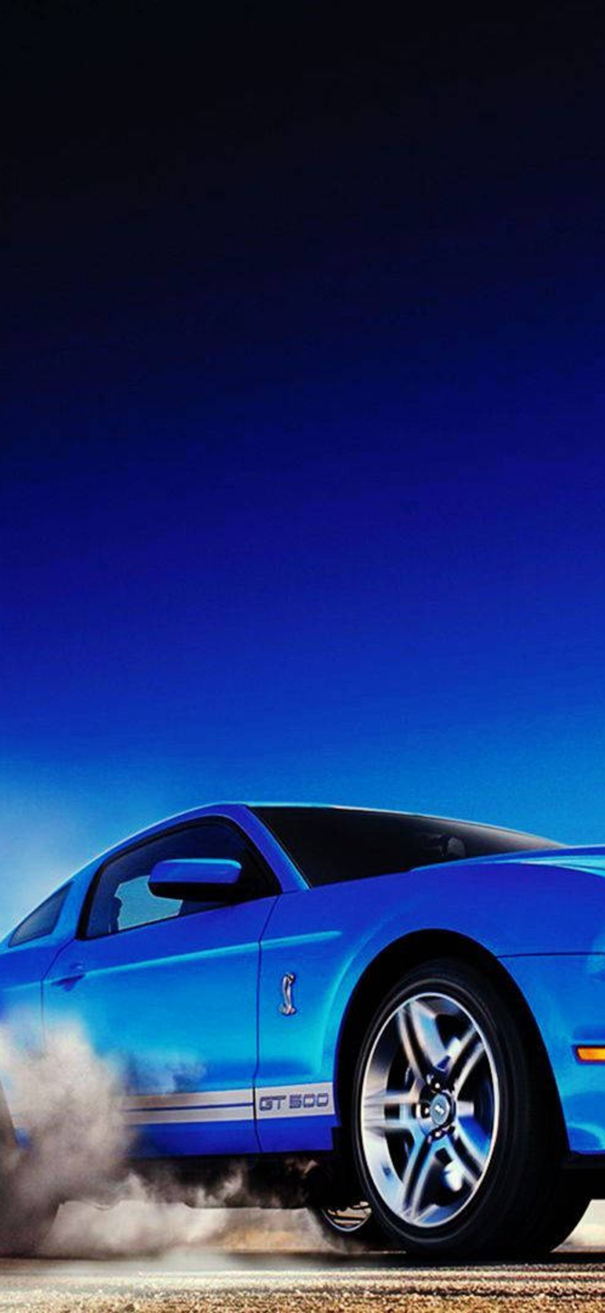 Blue Sports Car In A Desert Vei Ultra HD iPhone 16 Wallpaper