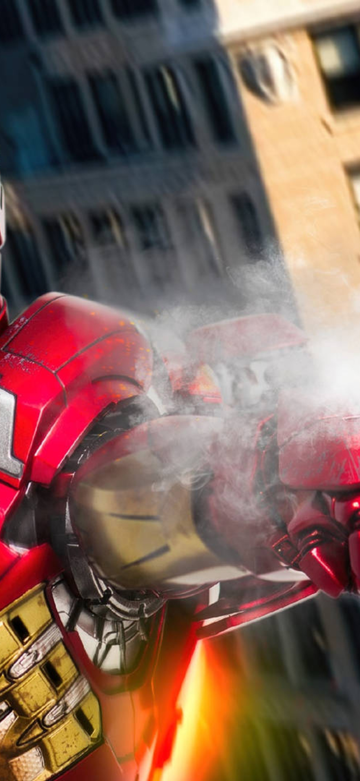 Launching Missile Iron Man Superhero Grgdm Ultra HD iPhone 16 Wallpaper