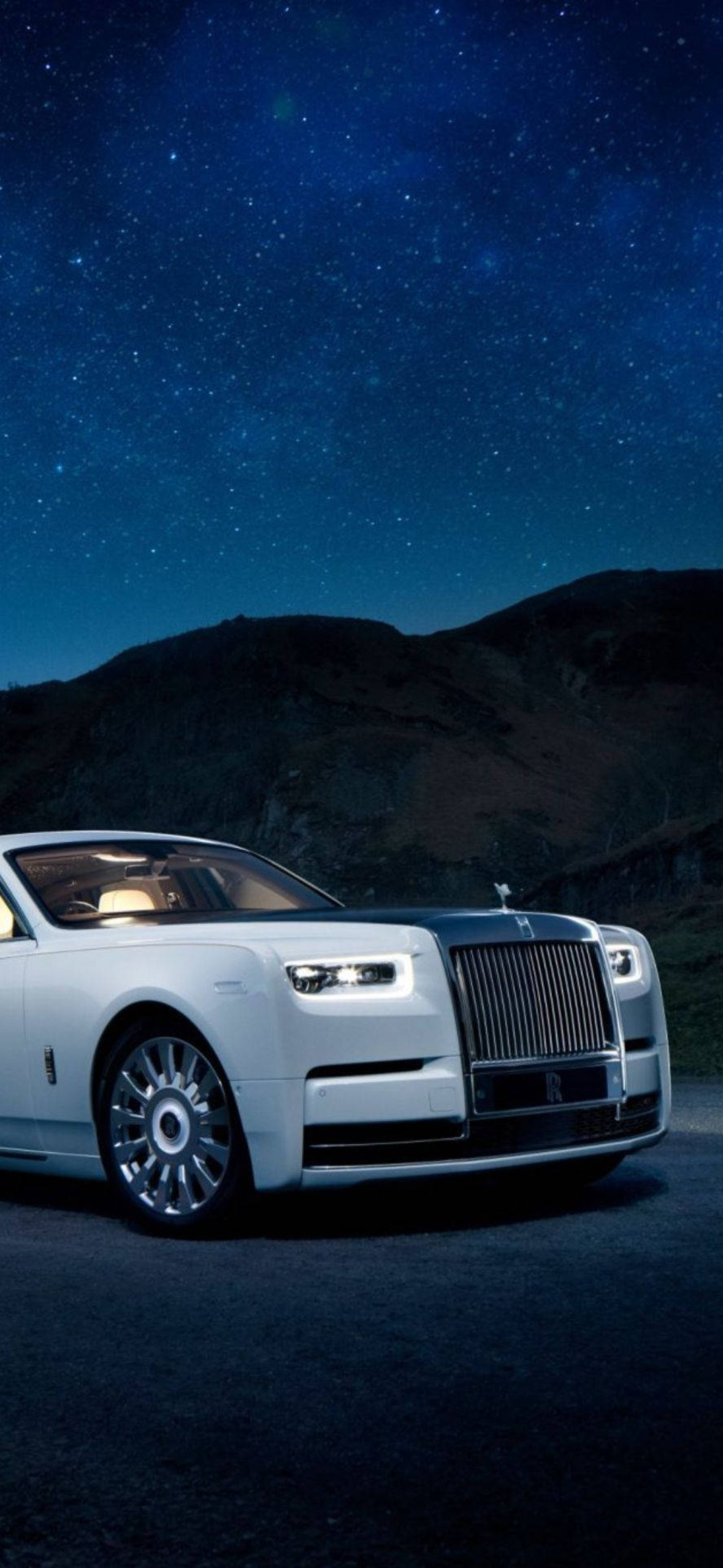 Rolls Royce 4k Ghost Starry Sky Ajcledqgiuqttnte Ultra HD iPhone 16 Wallpaper