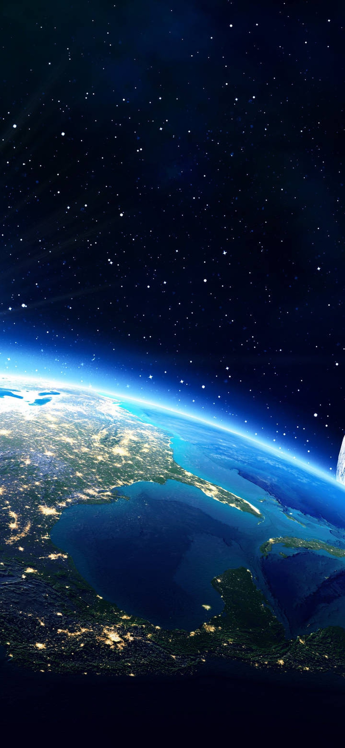 Moon 4k Shining On Earth