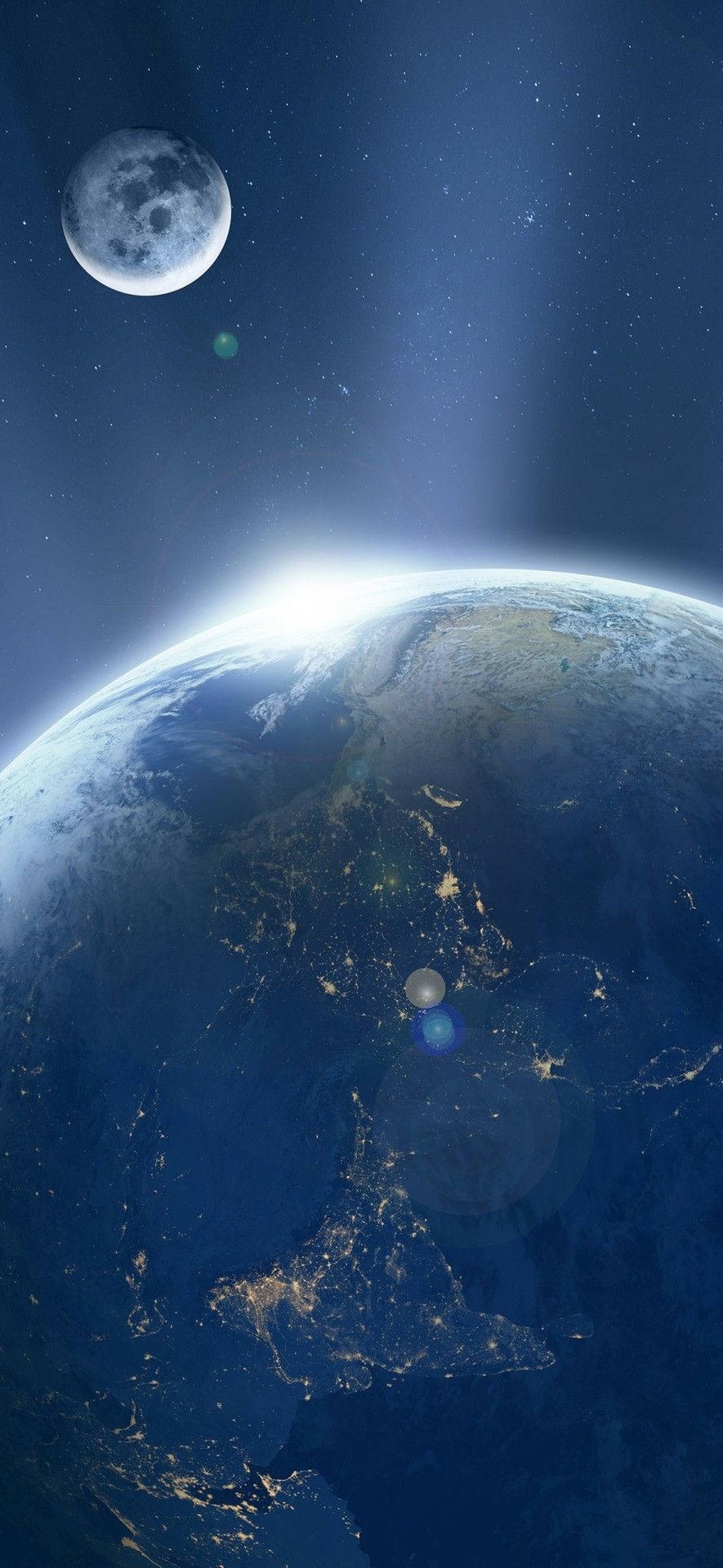 Moon Phone Near Earth