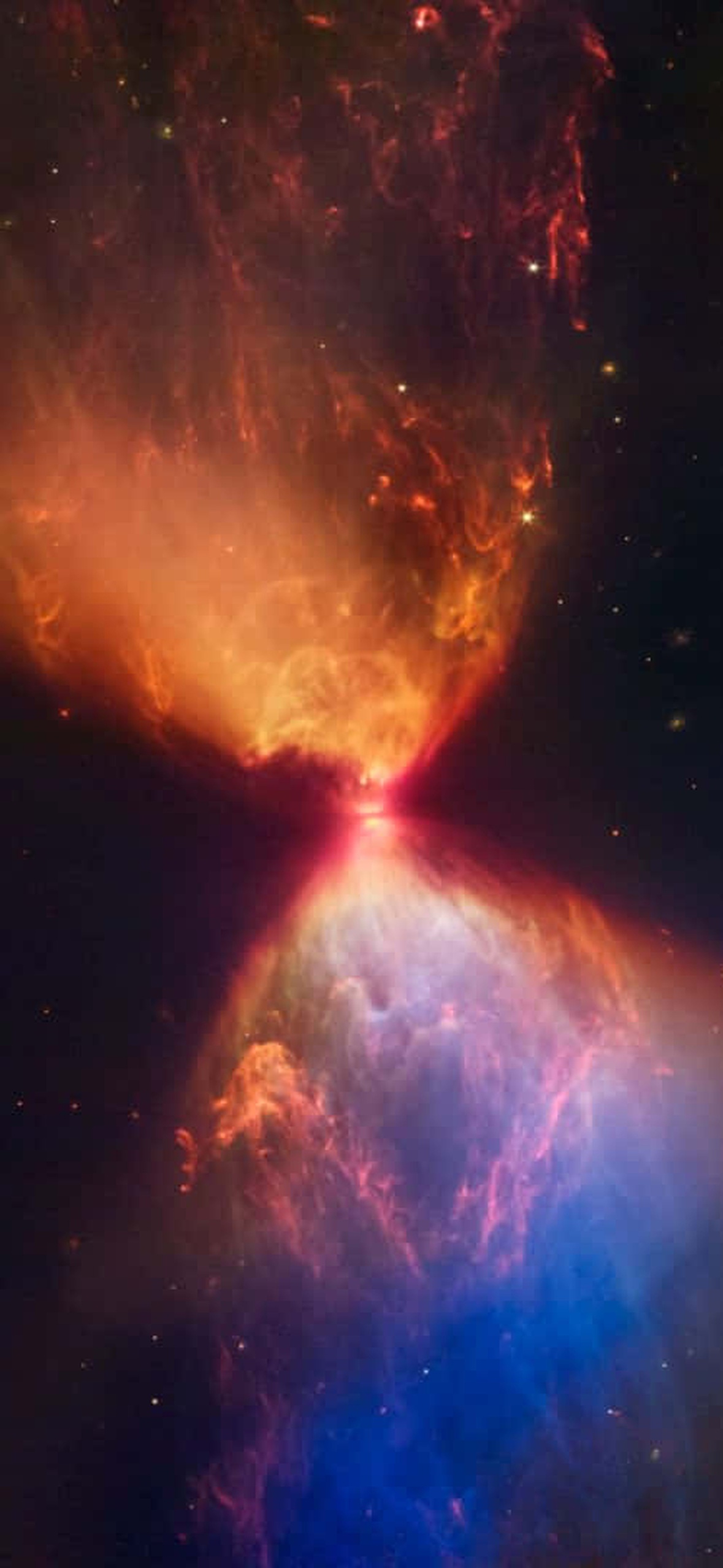 Hourglass Shape Protostar In Space