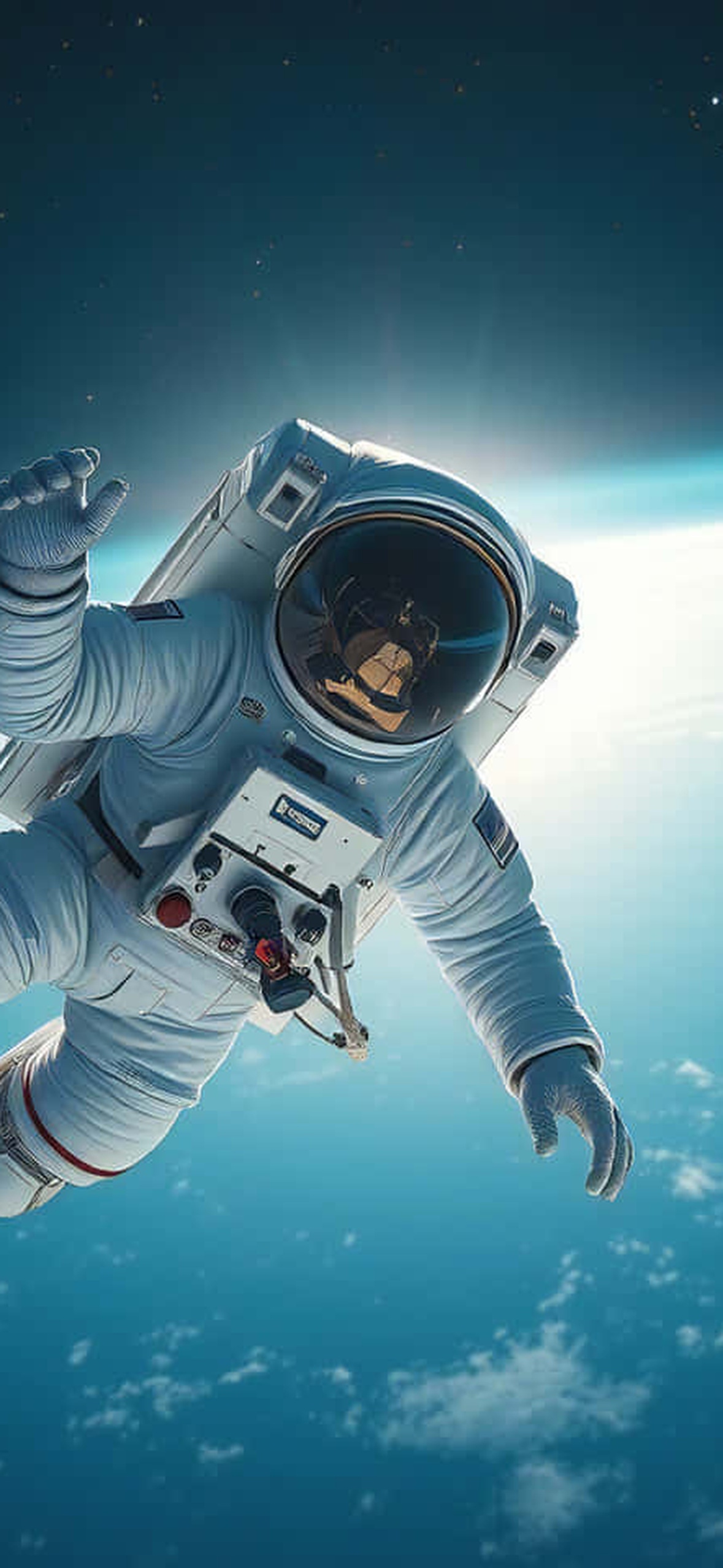 Astronaut Flying In Space
