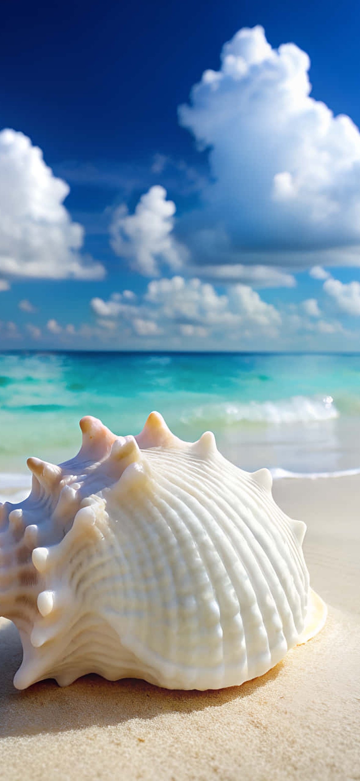 Seashell On Caribbean Beach