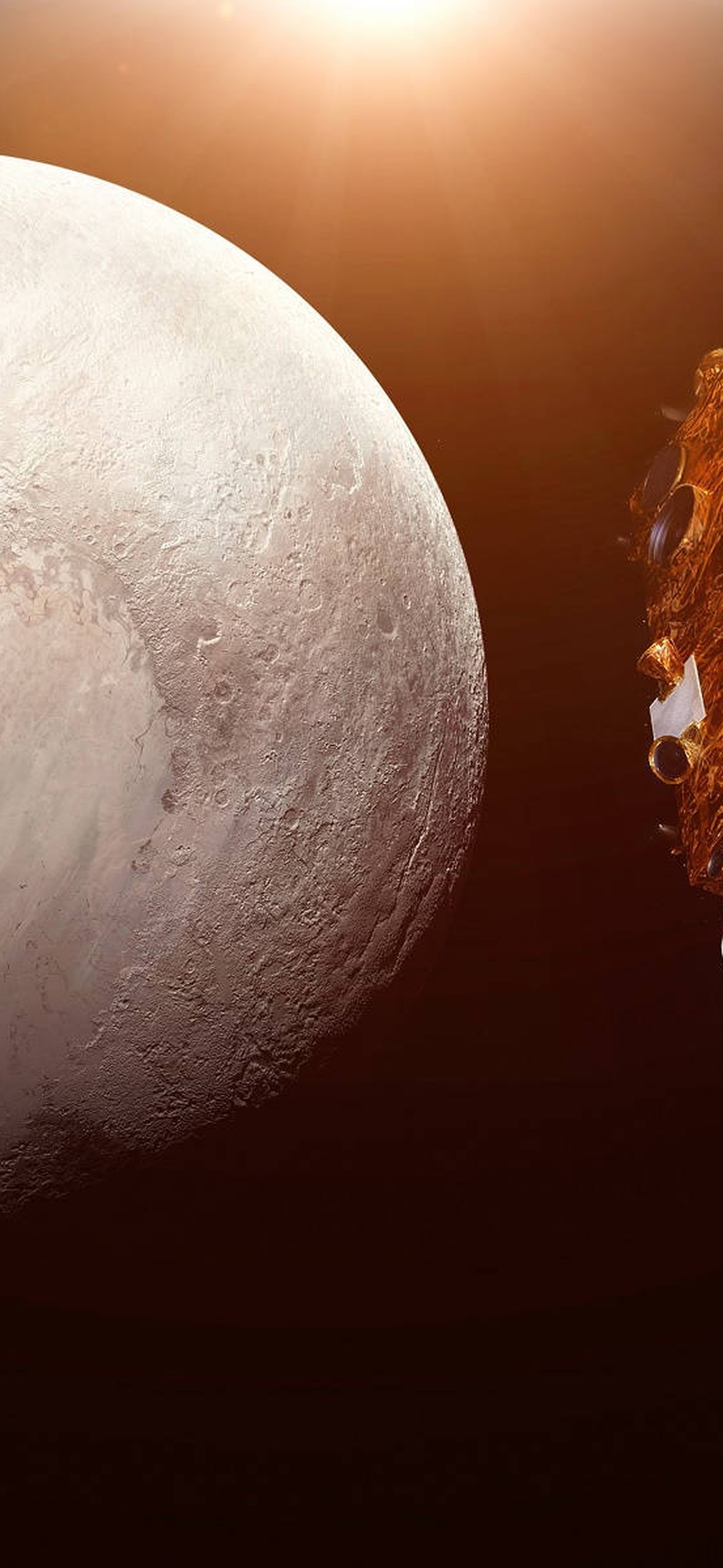 Pluto With Earth