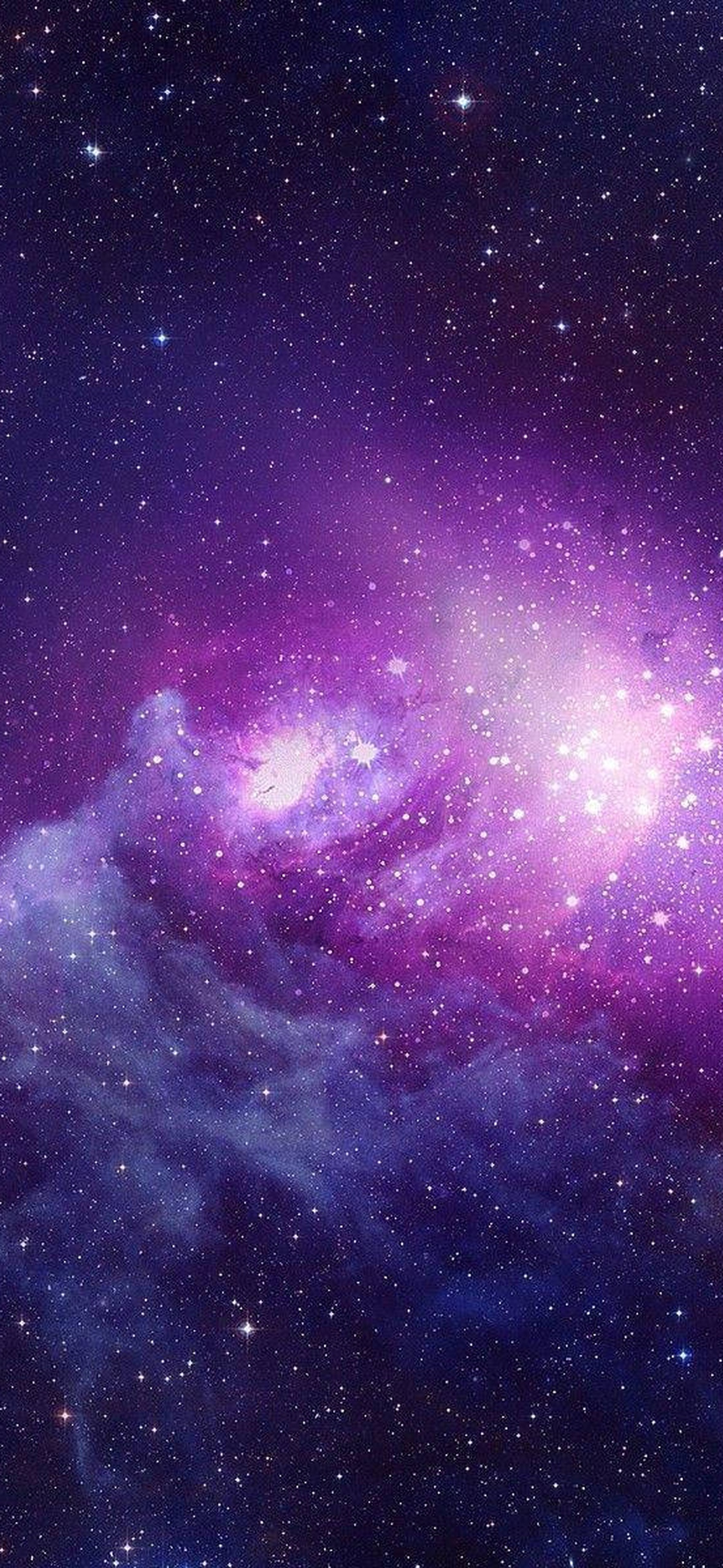 Glowing Purple Space Universal Desktop