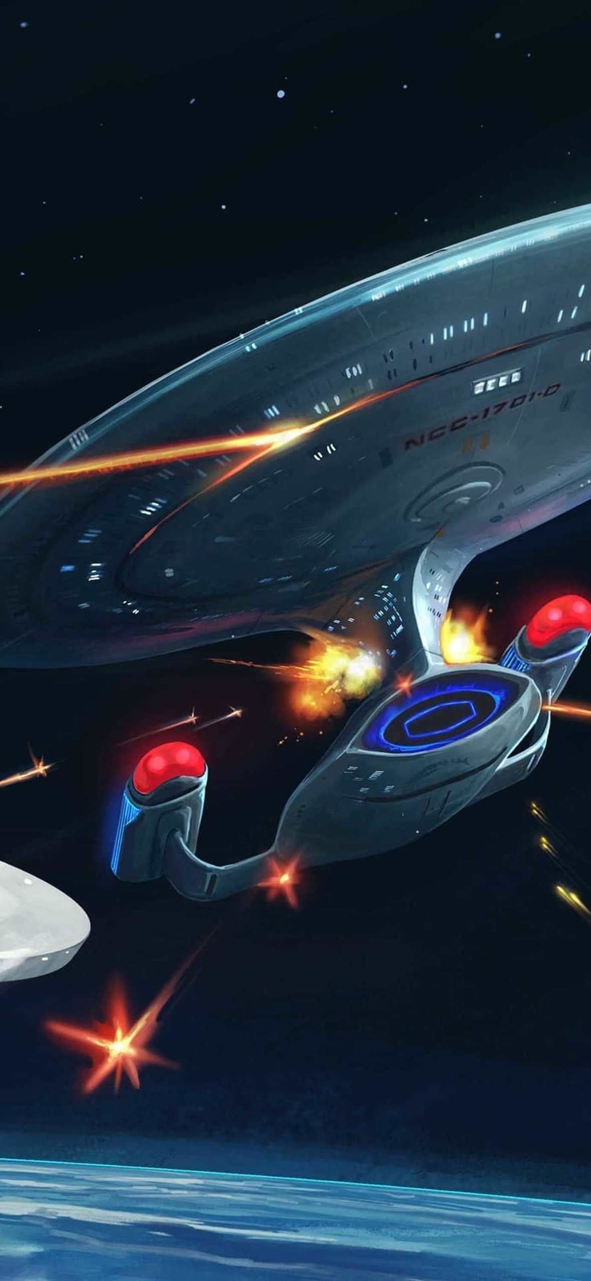 Star Trek Phone Spaceship Firing Shots