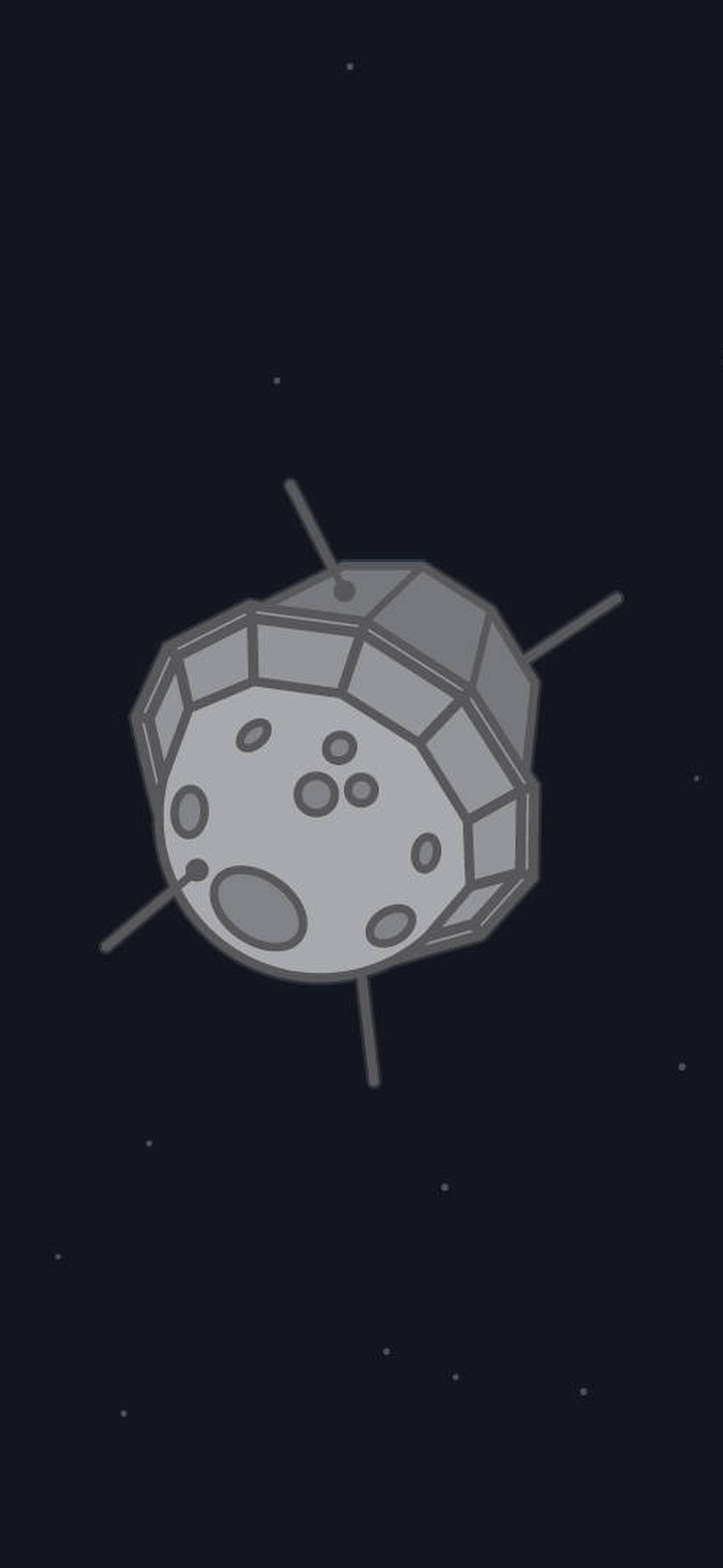 Animated Space Satellite Three Screen