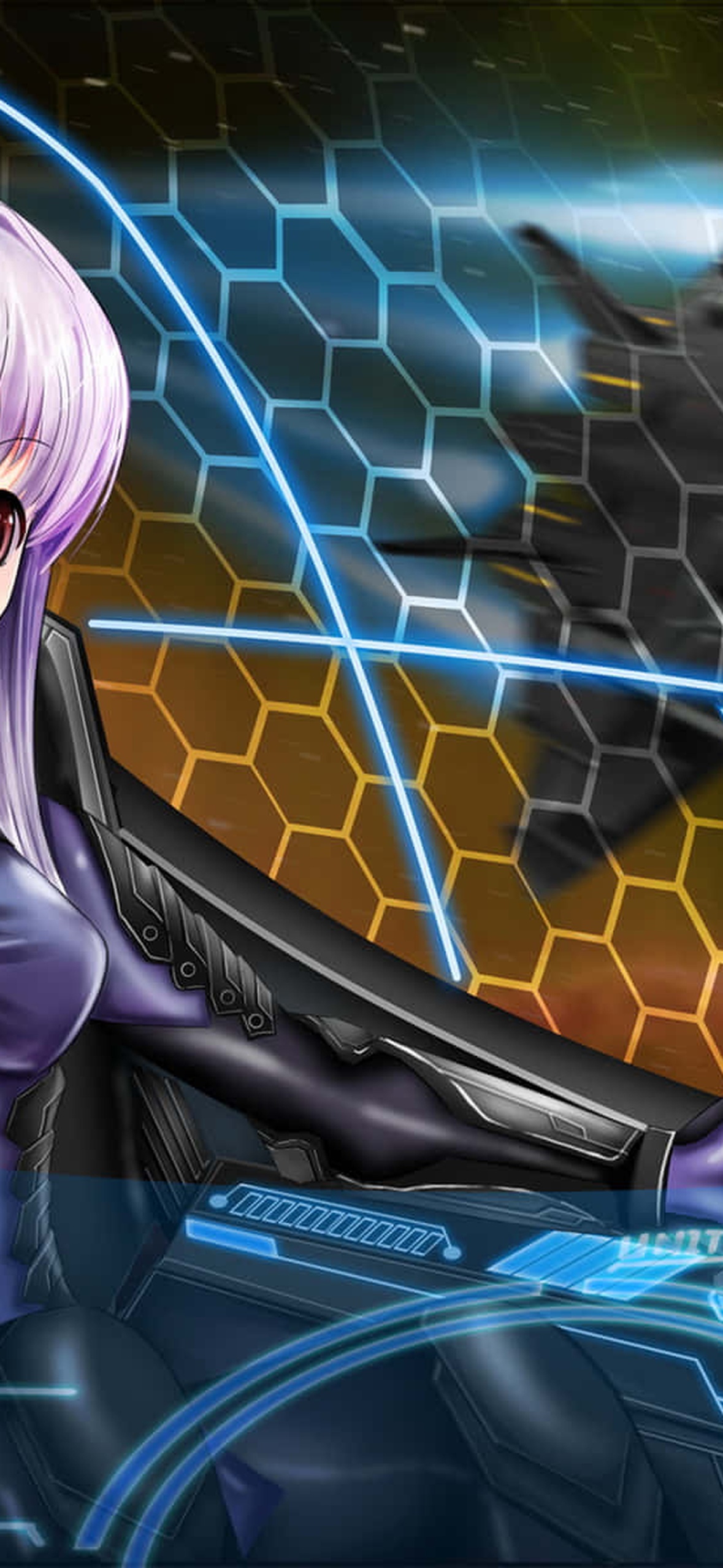 Space Anime Girl Pilot