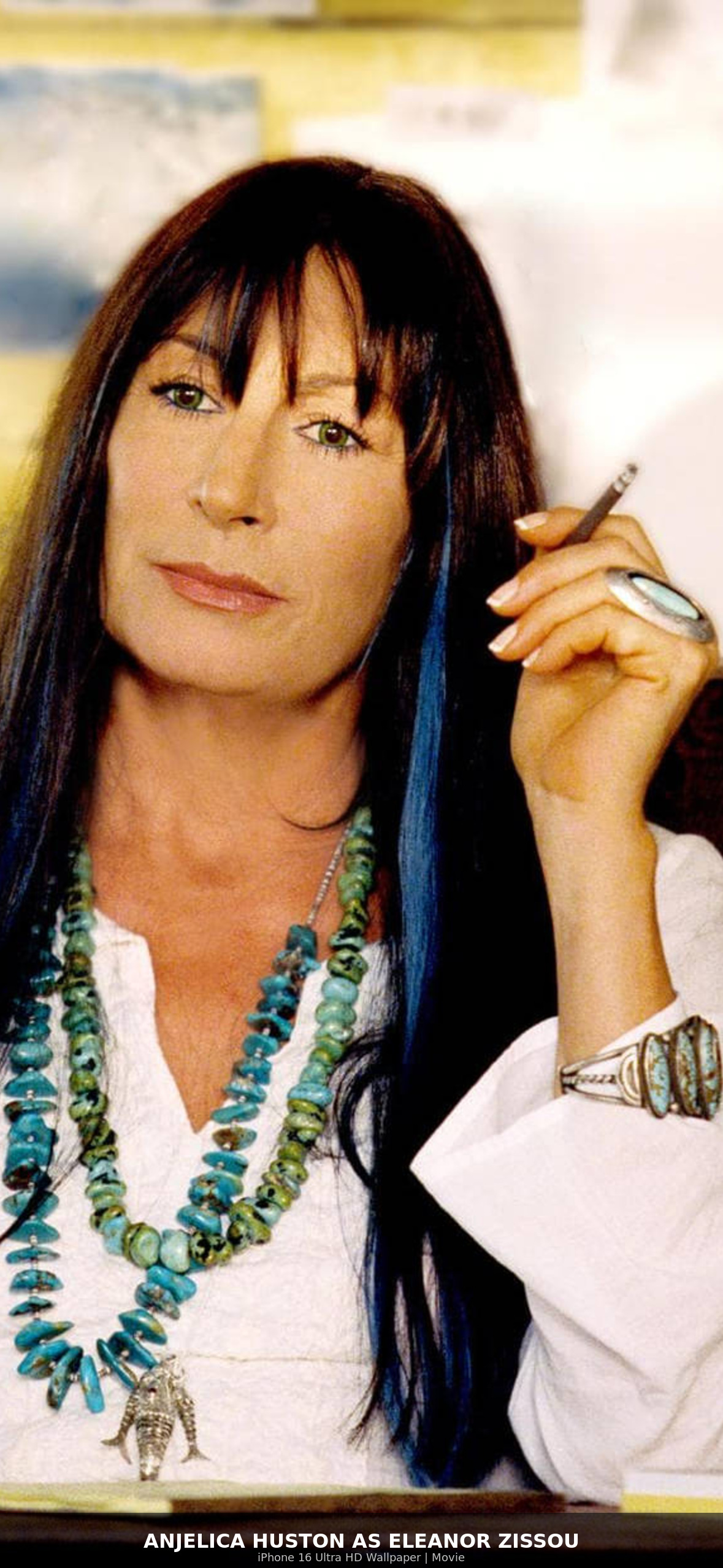 Anjelica Huston as Eleanor Zissou Ultra HD iPhone 16 Movie Wallpaper