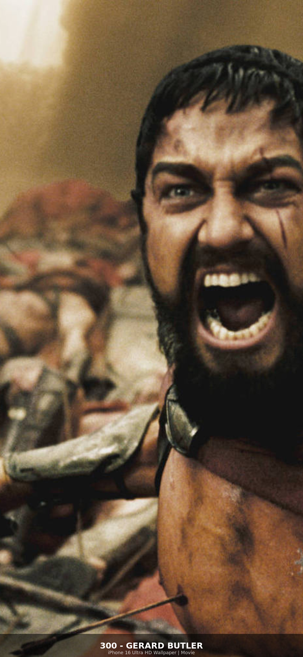 300 Gerard Butler Ultra HD iPhone 16 Movie Wallpaper