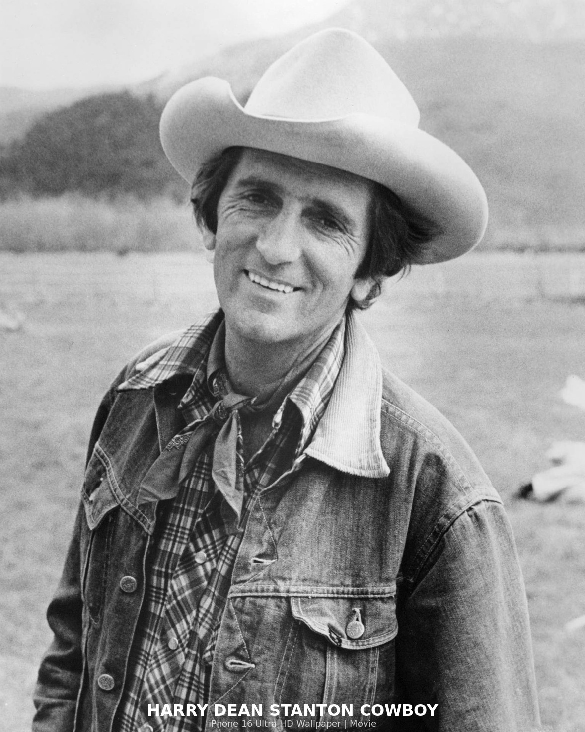 Harry Dean Stanton Cowboy Ultra HD iPhone 16 Movie Wallpaper