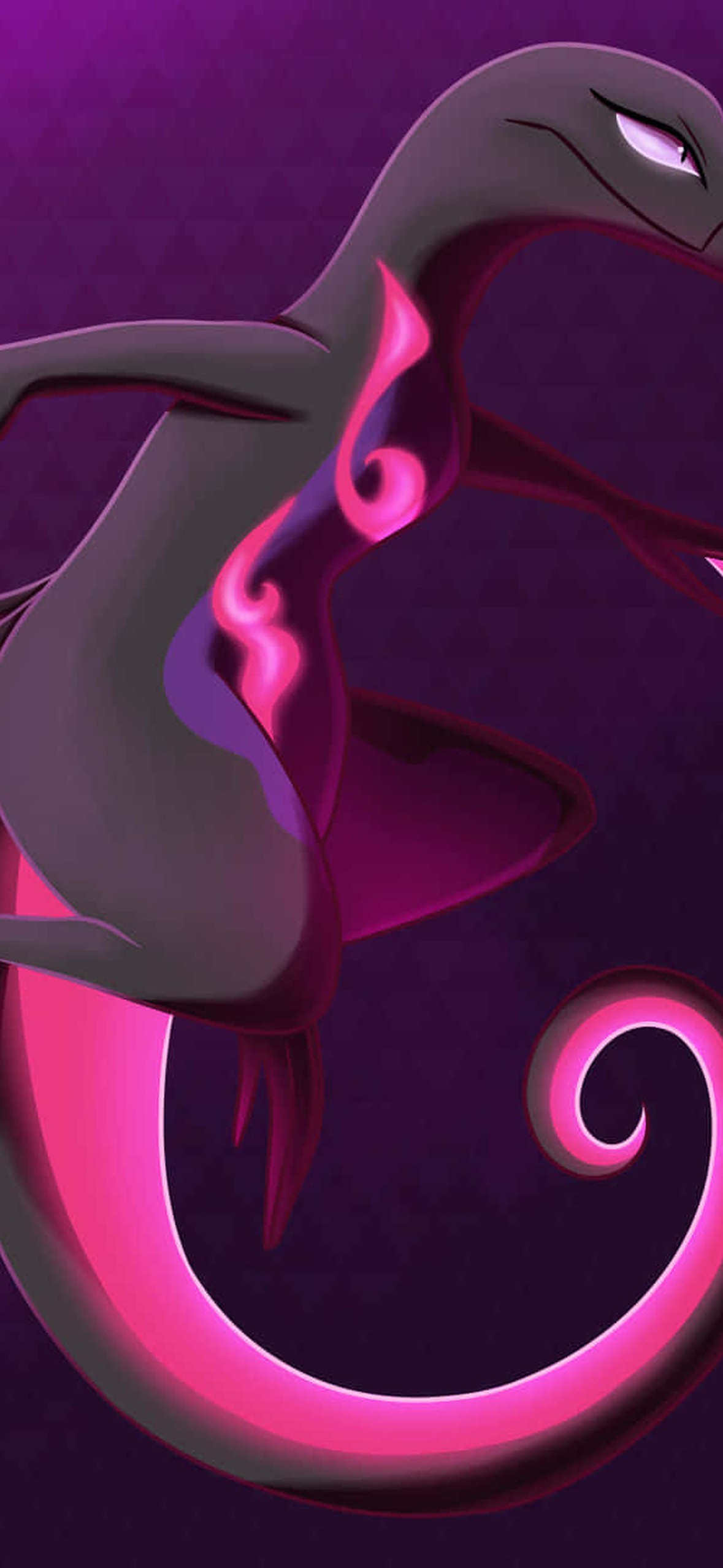 Black Lizard Pokémon Salazzle Ultra HD iPhone 16 Wallpaper