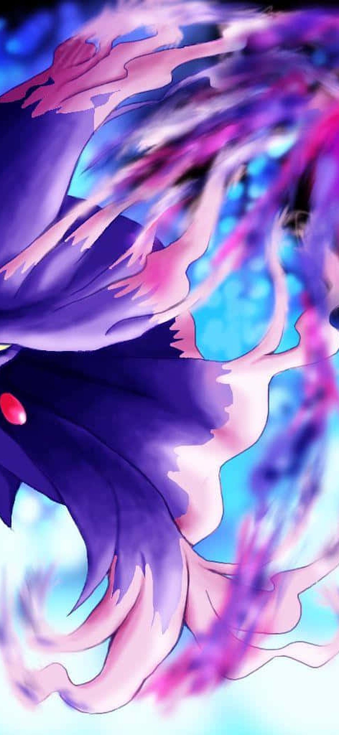 Pokémon Mismagius Purple Energy Ball Ultra HD iPhone 16 Wallpaper