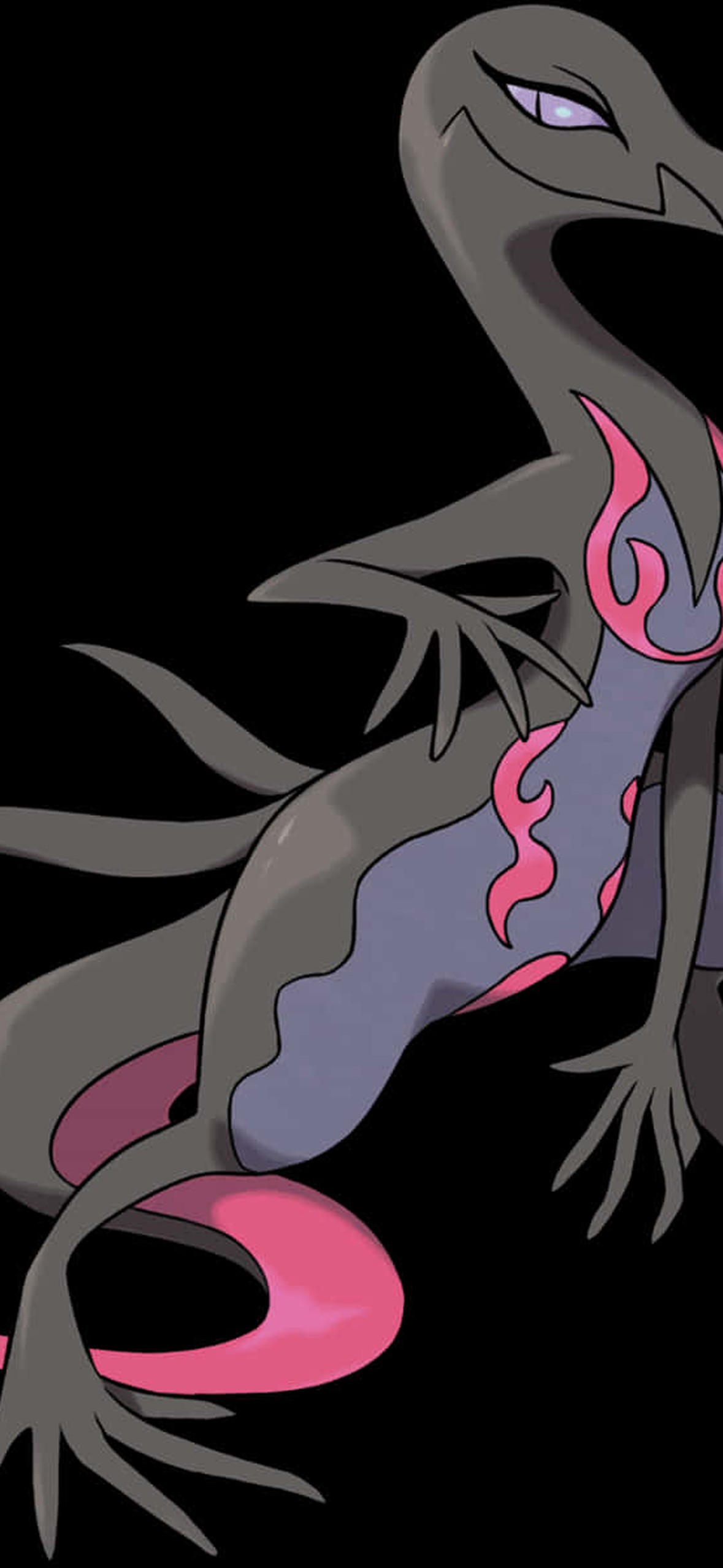 Pokémon Salazzle In White Ultra HD iPhone 16 Wallpaper