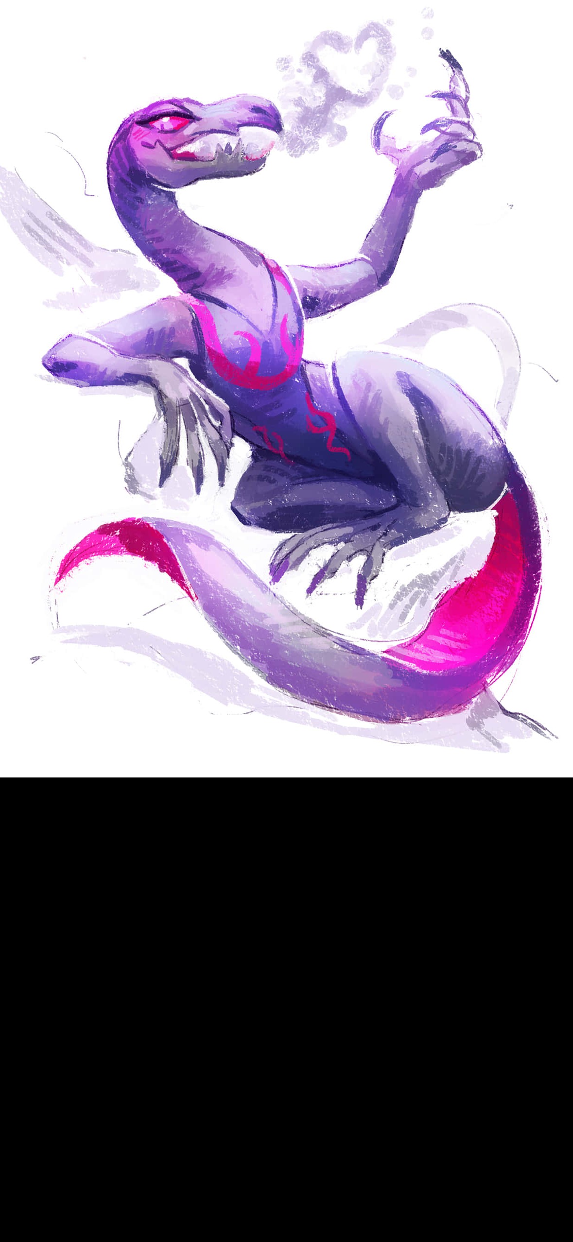 Pokémon Salazzle Smoke Heart Ultra HD iPhone 16 Wallpaper